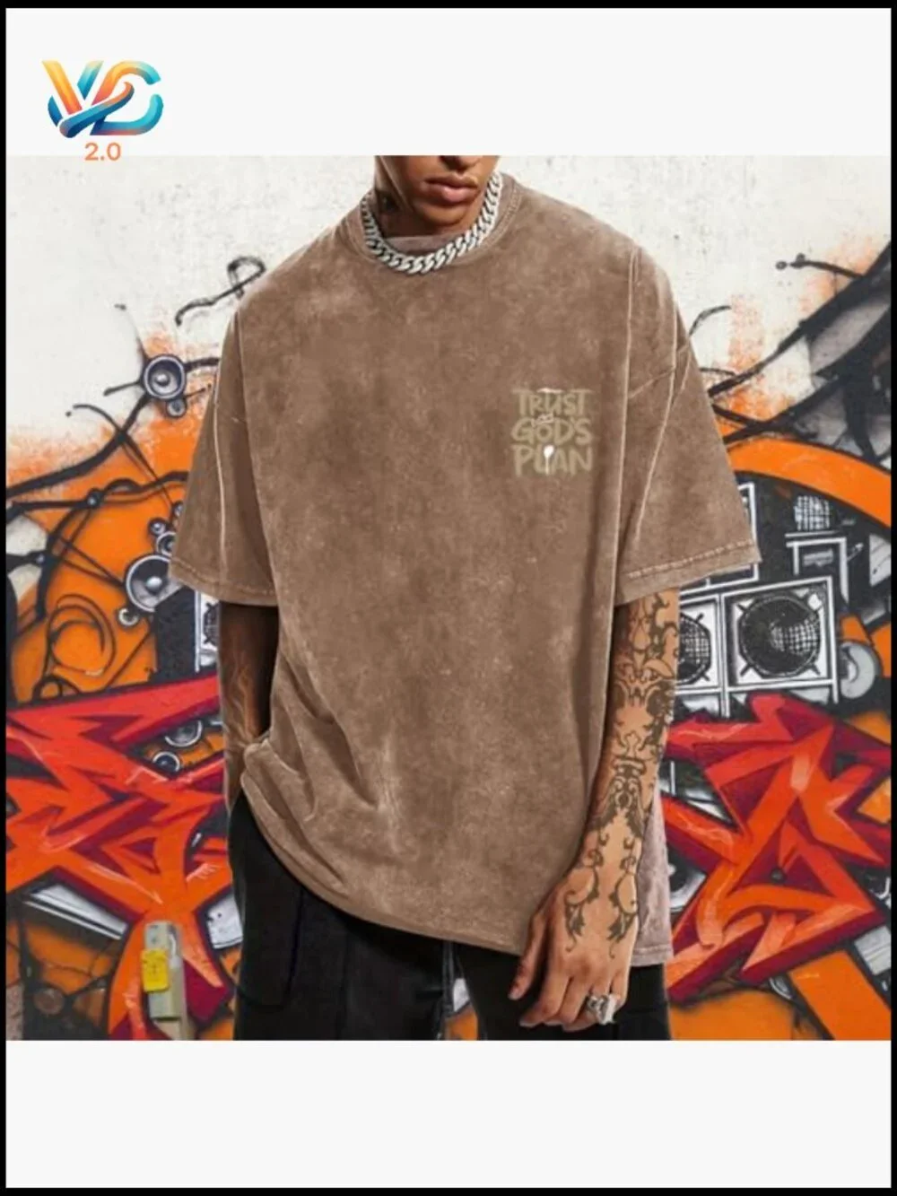 Christian Faith T Shirt for Men Acid Wash Oversized Vintage Tee
